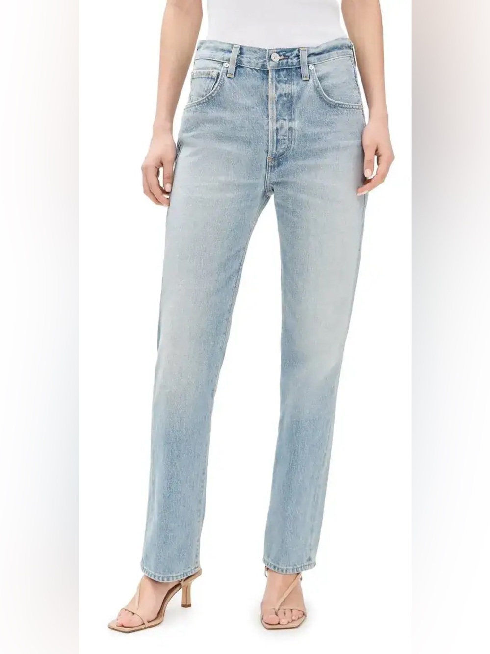 Citizens of Humanity Baretta Relaxed Straight Jeans Light Wash Size 25